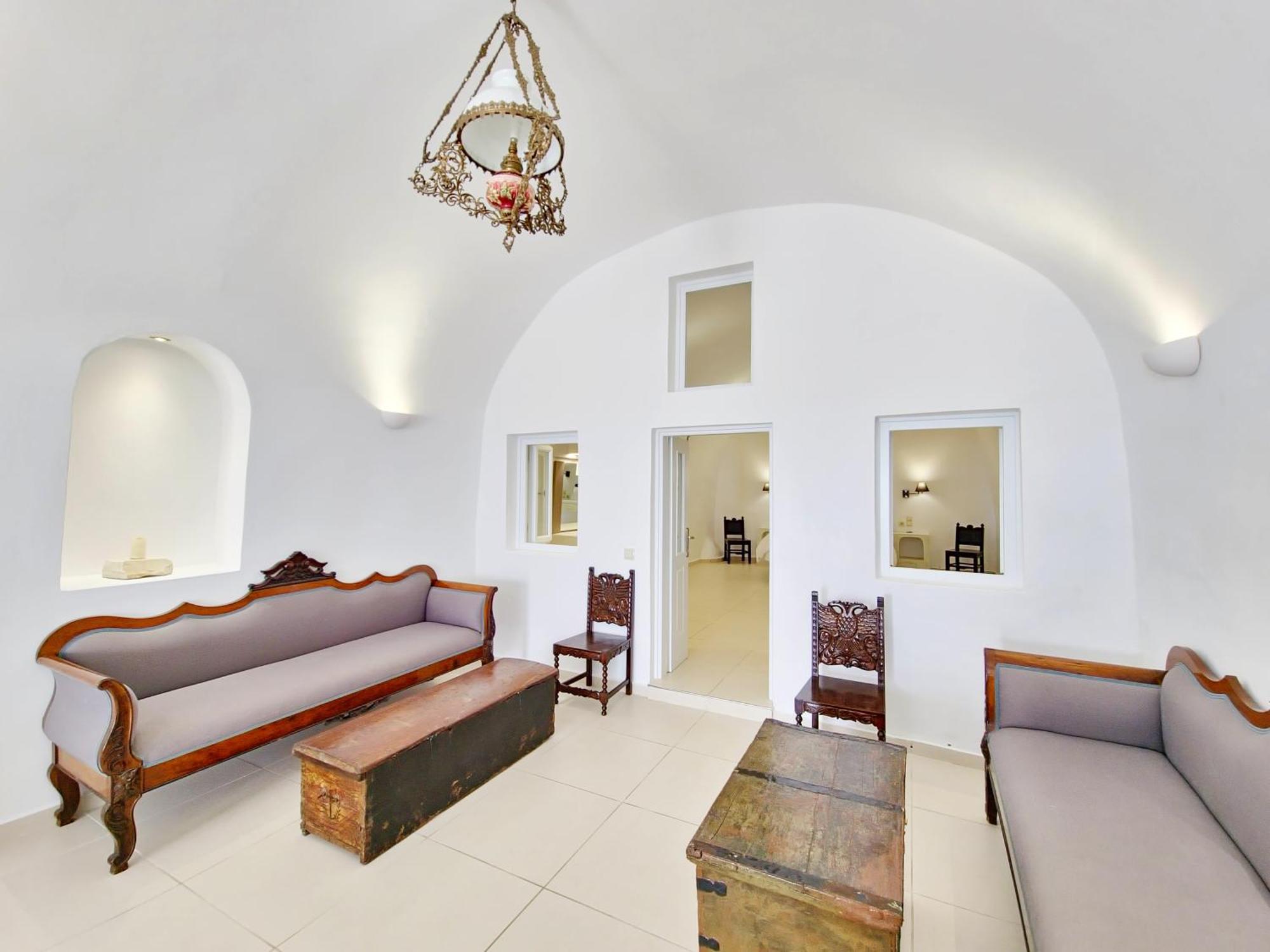 Вилла Karpimo Horizon - Caldera View With Private Hot Tub Фиростефани Экстерьер фото
