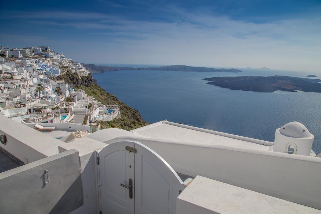 Вилла Karpimo Horizon - Caldera View With Private Hot Tub Фиростефани Номер фото