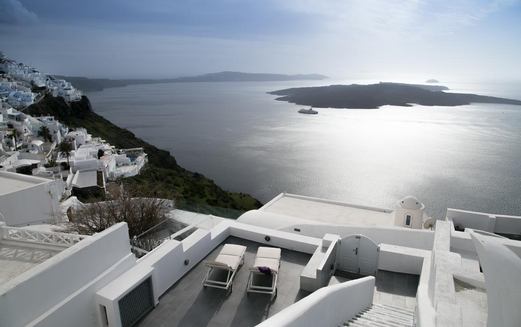 Вилла Karpimo Horizon - Caldera View With Private Hot Tub Фиростефани Номер фото